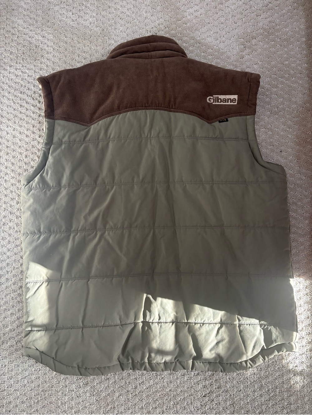Howler Brothers Olive & Brown Quilted Vest - Picture 5 of 5